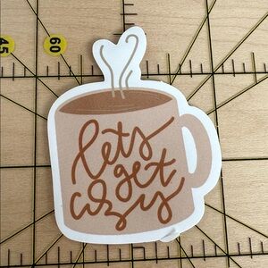💜13/$13 +Bundle Sticker Sale | Lets get cozy Waterproof Sticker